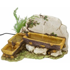 Fontana in resina tronco - Cod. FN7 Mondo Presepi 2