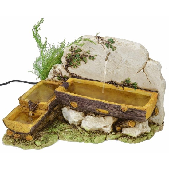 Fontana in resina tronco - Cod. FN7 Mondo Presepi