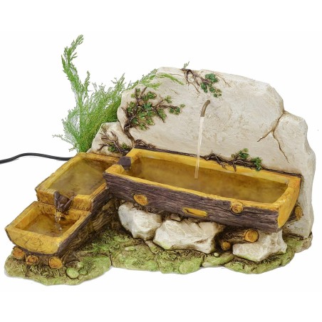 Fontana in resina tronco - Cod. FN7 Mondo Presepi
