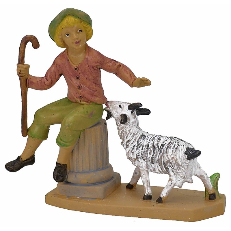 10 Cm Shepherd with sheep lux