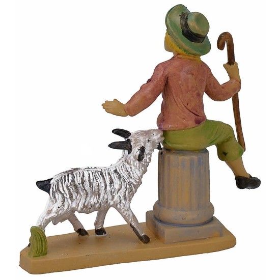 10 Cm Shepherd with sheep lux