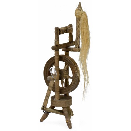Wooden spinning wheel