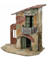 Casa de dos pisos con balcón 24x14x26h