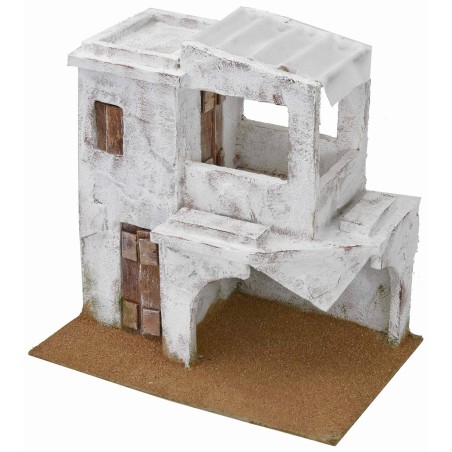 Casa árabe con pórtico cm 29x19x28,5 h Mundo