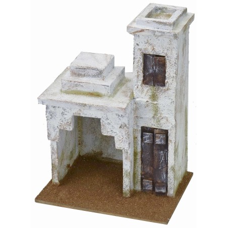 Casa araba con bottega cm 29x19,5x28,5 h Mondo Presepi