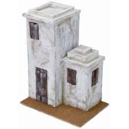 Casa árabe doble de 24x17,5x31,5 cm h