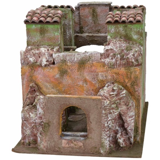 Palazzo con chiostro interno cm 29x39x30 h Mondo Presepi