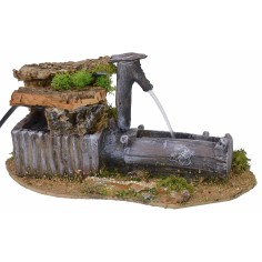 Fontana a tronco funzionante cm 14x25x13 h Mondo Presepi 2