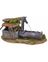 Fuente de tronco en funcionamiento de 14x25x13 cm h