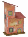 Casetta arancio per presepe cm 10x6x16,5 h
