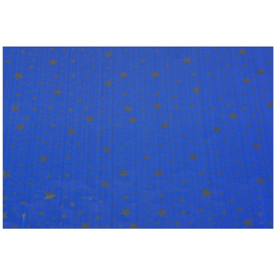 Sky paper for nativity scene with gold stars 100x70 cm