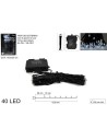 40 cold light LEDs with timer and 8 light effects