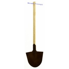 Rusted wooden shovel 10.5 cm h.