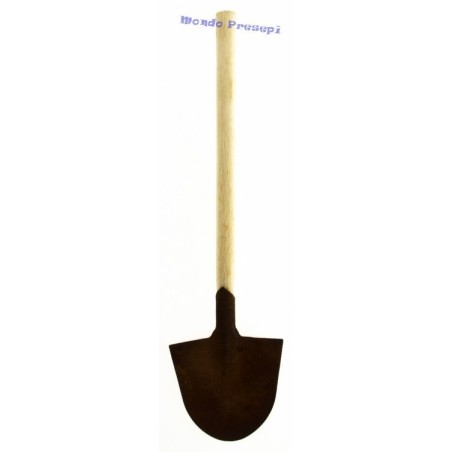 Rusted wooden shovel 10.5 cm h.