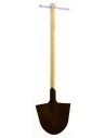 Rusted wooden shovel 10.5 cm h.