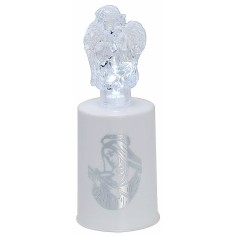 Luz blanca a pilas con ángel iluminado h 13,5 cm Mondo 2