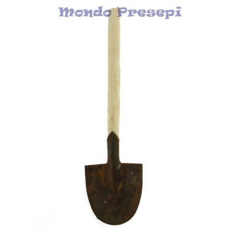 Rusted wooden shovel cm 8 h.