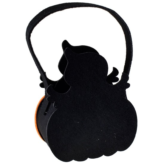 Cesta calabaza y fantasma para Halloween cm 14x7x17 h Mundo