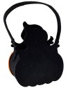 Pumpkin and ghost basket for Halloween cm 14x7x17 h