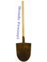 Pala arruginita in legno cm 14,5 h.