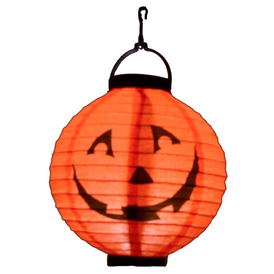 Linterna redonda de papel iluminada para Halloween ø 20 cm