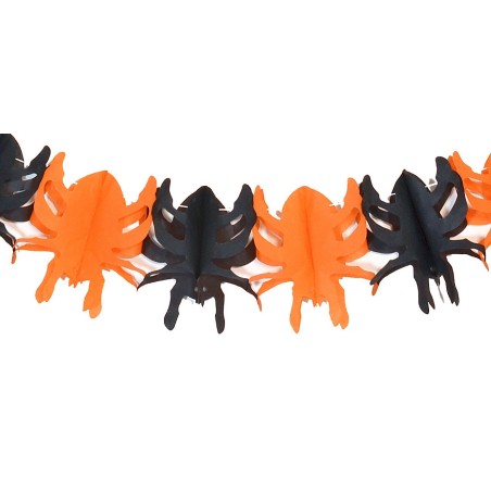 Guirnalda con arañas para Halloween 2 m. Mondo Presepi