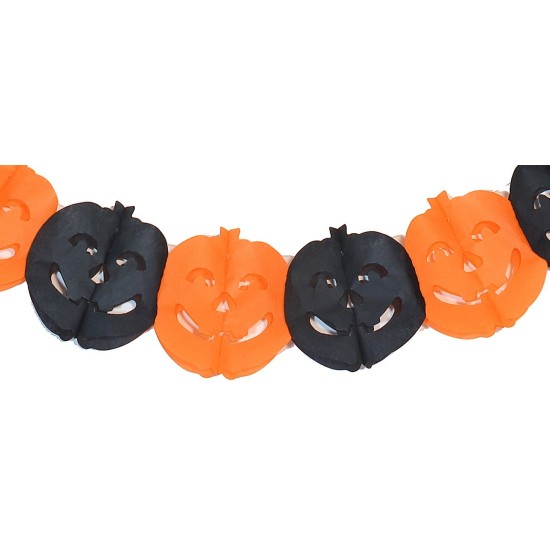 Festone con zucche per Halloween 2,75 mt. Mondo Presepi