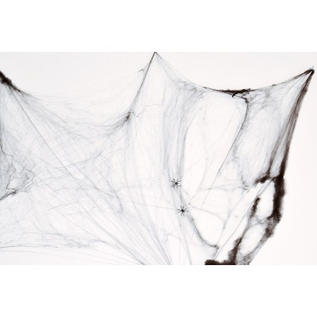 Ragnatela nera con ragni per Halloween 40 gr. Mondo Presepi