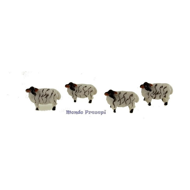 Set of 4 sheep cm 2