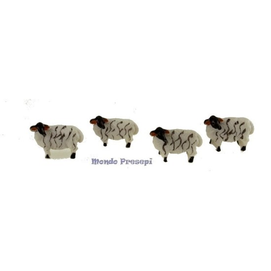 Set of 4 sheep cm 2
