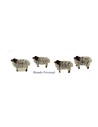 Set of 4 sheep cm 2