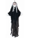 Appendino fantasma nero con luci e suoni Halloween h 100 cm