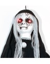 Perchero fantasma negro con luces y sonidos Halloween h 100 cm