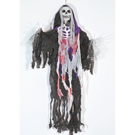 Fantasma monstruo colgante con luces y sonido Halloween h 160 cm