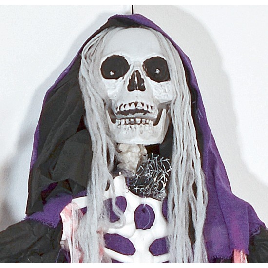 Fantasma monstruo colgante con luces y sonido Halloween h 160 cm