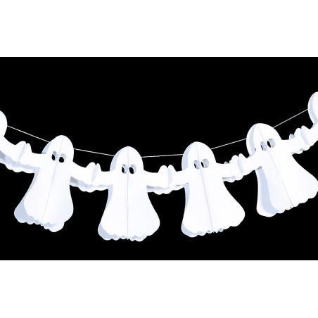 Festone con fantasmi per Halloween 2 mt.