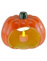 Zucca portacandele per Halloween cm 18x15 h