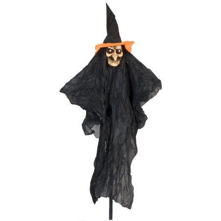 Bruja de rostro claro con estaca para Halloween h 107 cm Mundo