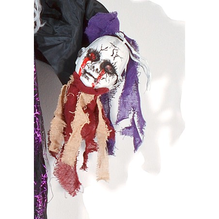 Monstruo fantasma con cabeza en mano luces y sonidos Halloween