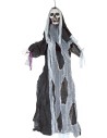 Colgante monstruo fantasma negro con luces y sonidos Halloween