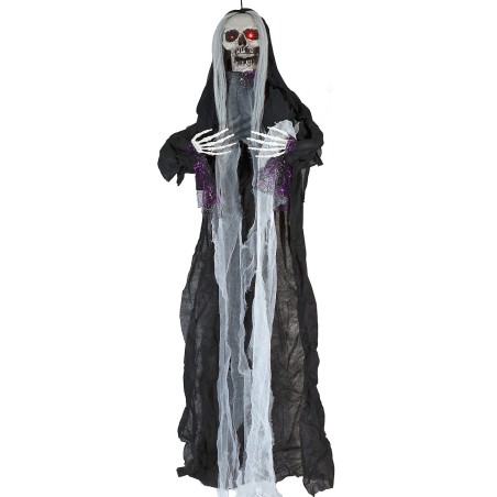 Black ghost monster hanger with lights and sound Halloween h 160