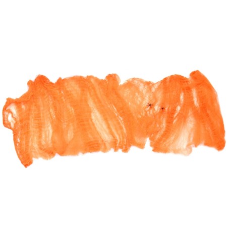 Ragnatela arancio con ragni per Halloween 40 gr.