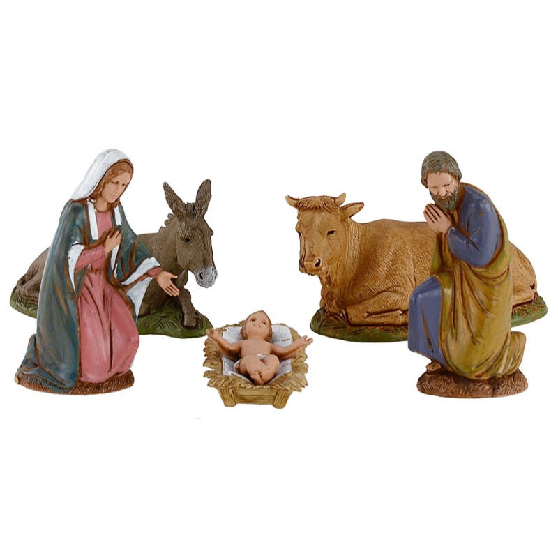 Nativity set 5 pcs 10 cm Landi Moranduzzo