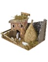 Ovile con pecore cm 20x14x13 h