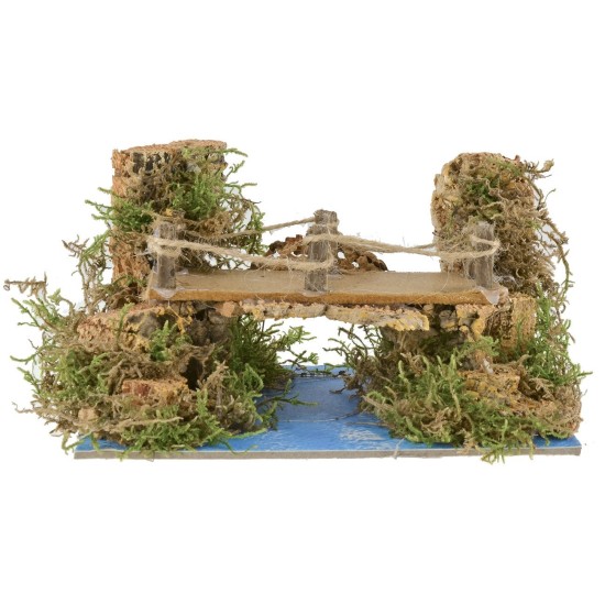 Ponte sul fiume cm 20x14x11,5 h Mondo Presepi