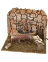 Fuoco funzionante con spiedo cm 20x14x17 h