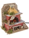Horno con lámpara efecto llama funcionando cm 15x10x17 h