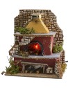Horno con lámpara efecto llama funcionando cm 15x10x17 h