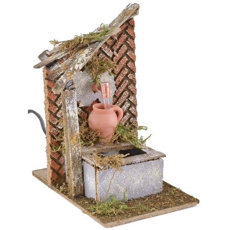 Fontana funzionante con brocca cm 10x15x17 h Mondo Presepi