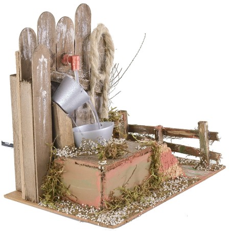 Fuente funcional con cubos cm 20x14x19 h Mundo Pesebres